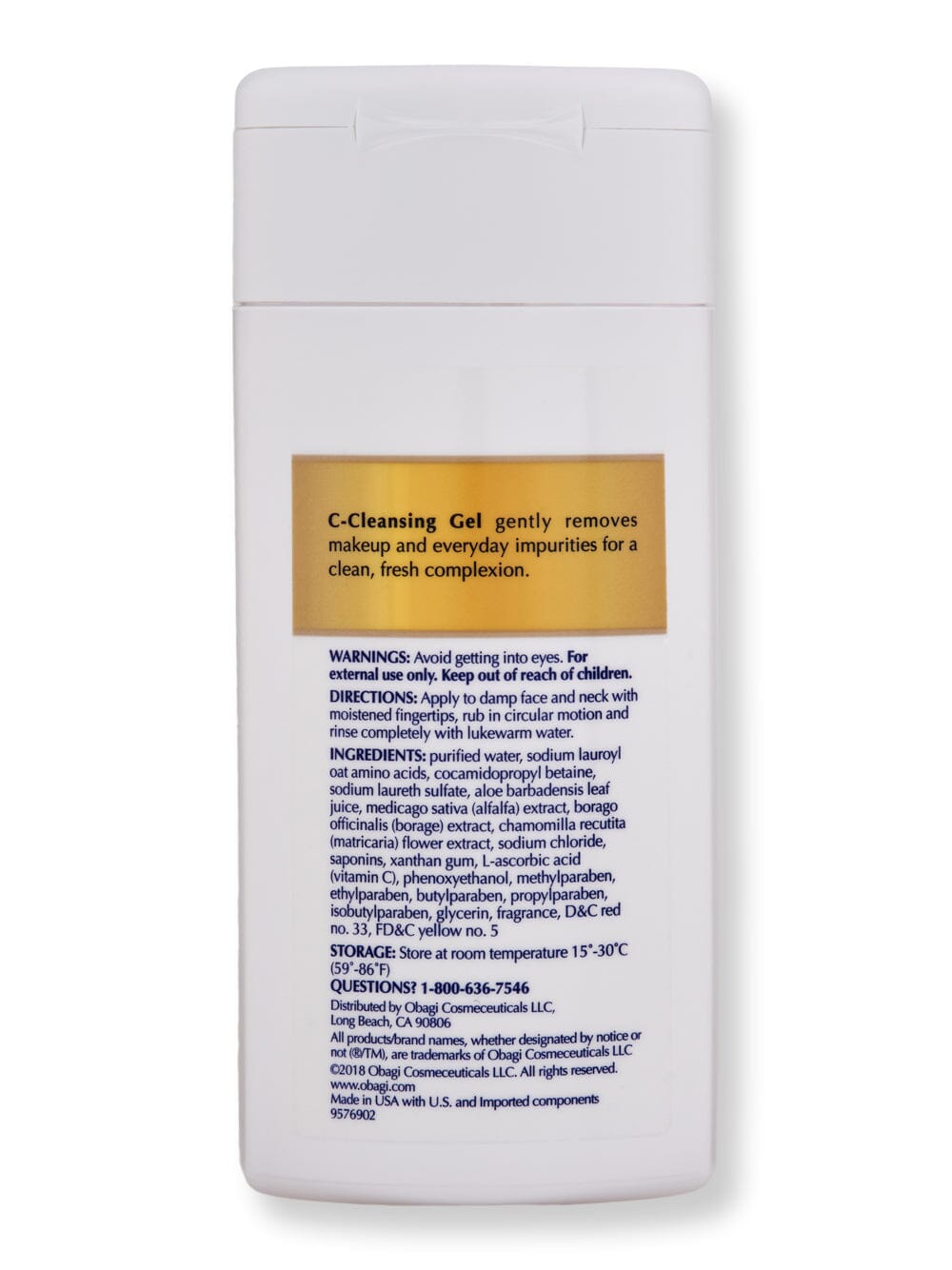 Obagi Obagi C-Cleansing Gel 6 fl oz 177 ml Face Cleansers 