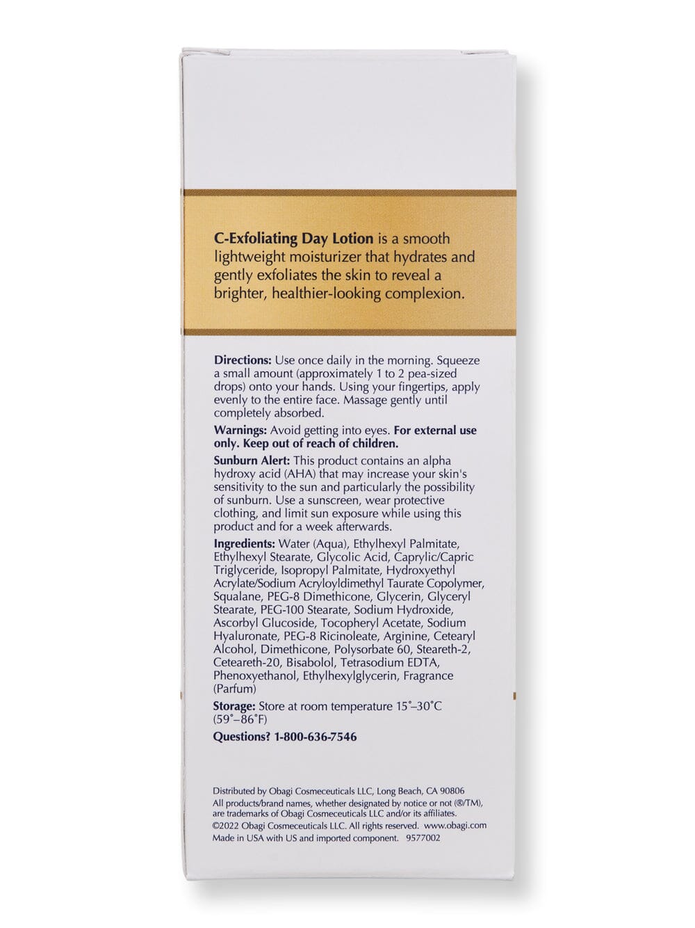 Obagi Obagi C-Exfoliating Day Lotion Face Moisturizers 