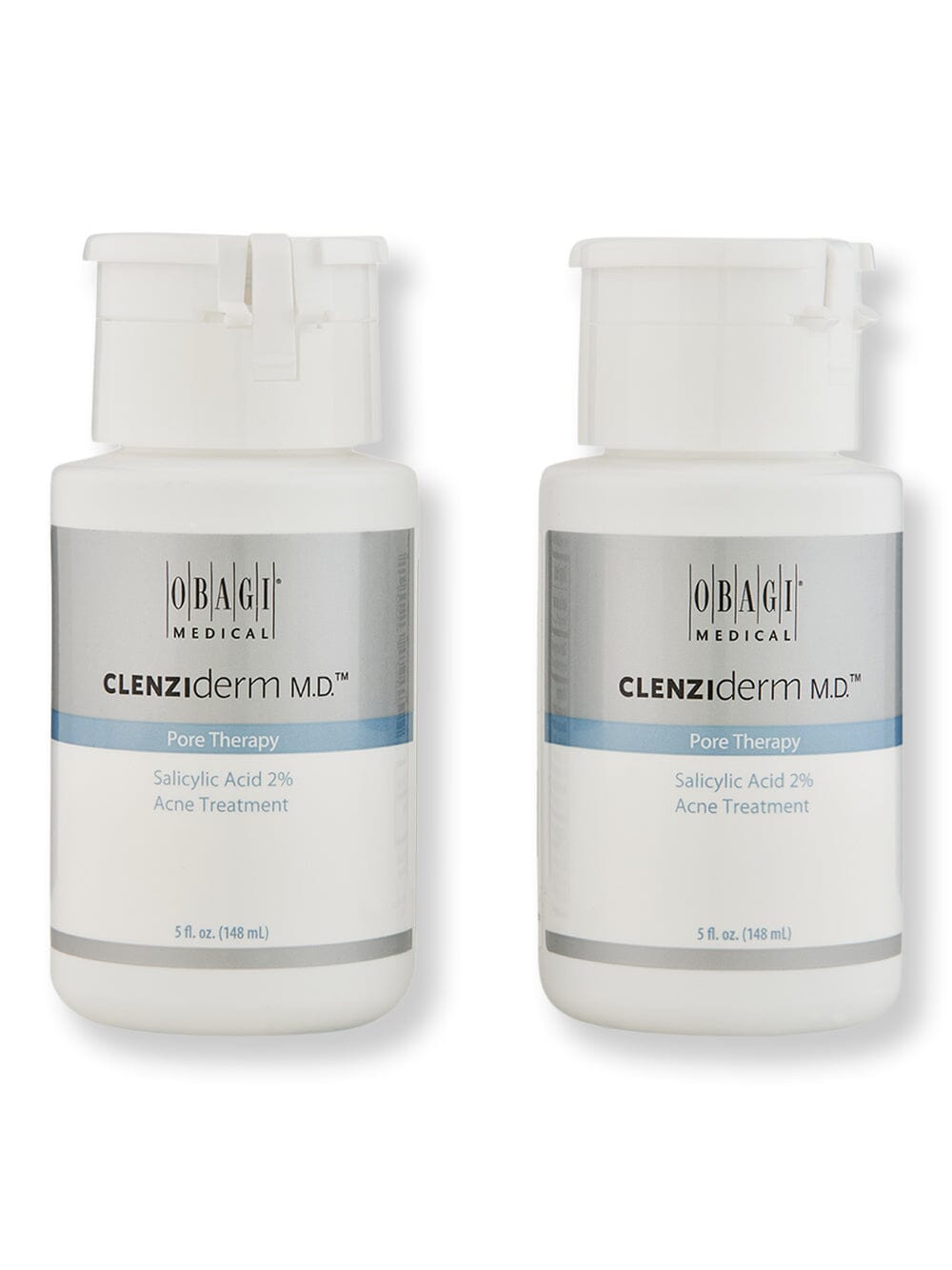 Obagi Obagi Clenziderm M.D. Pore Therapy 2 Ct Skin Care Treatments 5 fl oz / 118 ml 