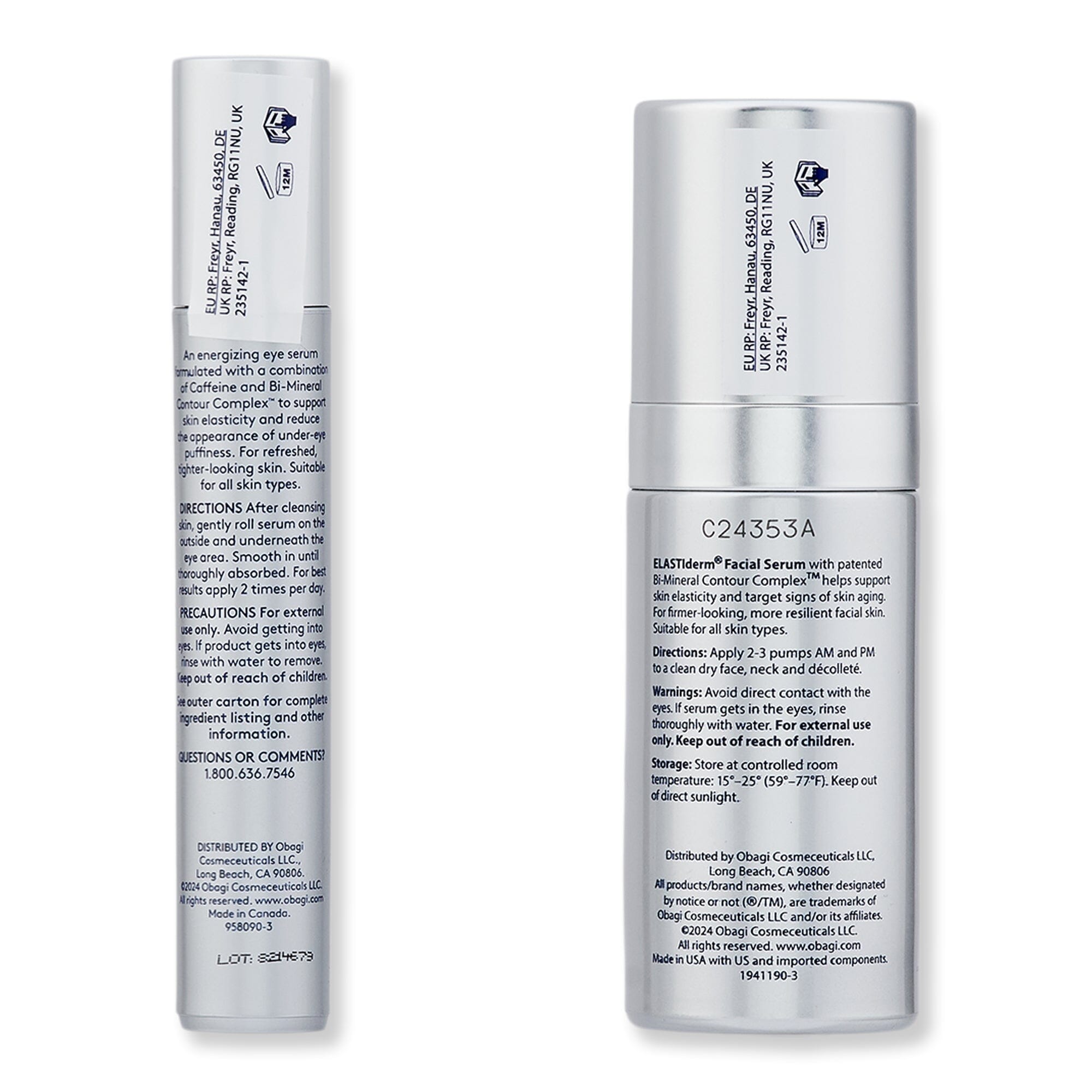 Obagi Obagi Elastiderm Face and Eye Serum Kit Skin Care Kits 