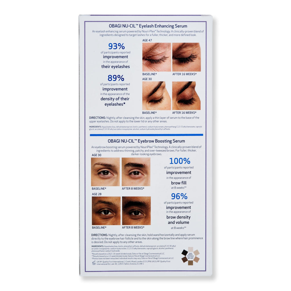Obagi Obagi Nu-Cil Lash and Brow Serum Set Eyebrow & Eyelash Serums 