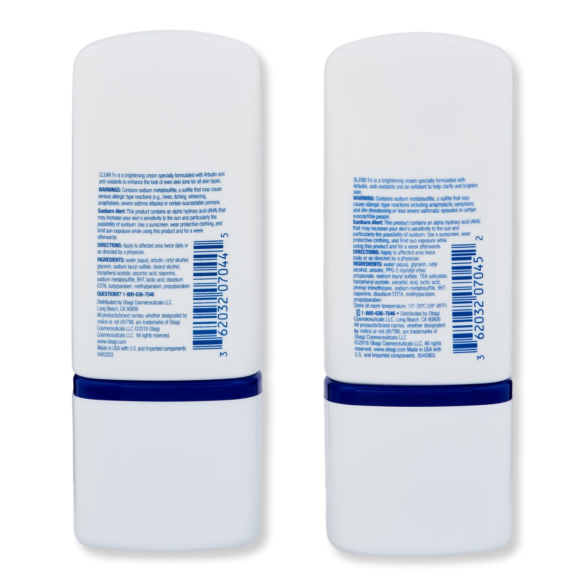 Obagi Obagi Nu-Derm Clear Fx 2 oz & Nu-Derm Blend Fx 2 oz Skin Care Treatments 