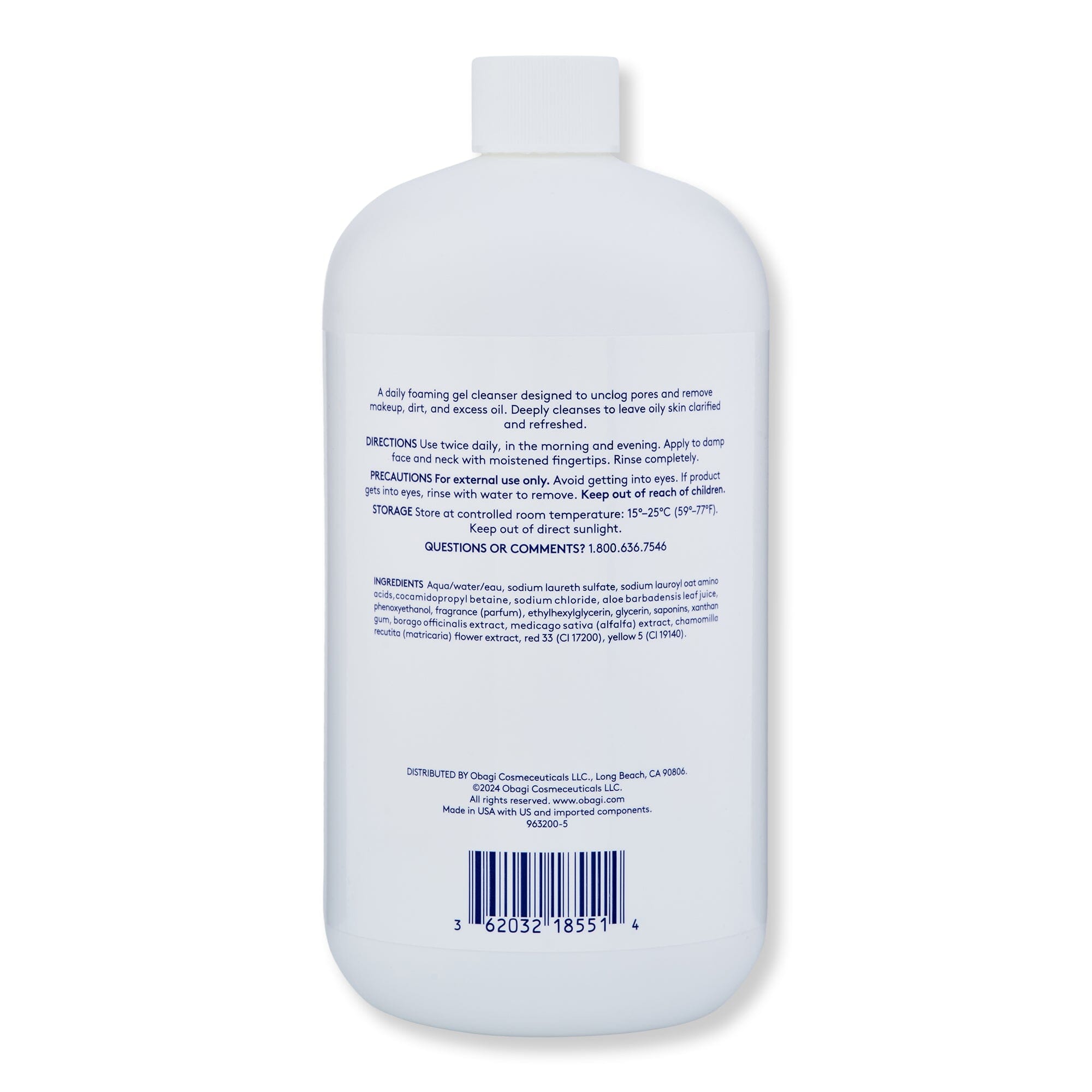 Obagi Obagi Nu-Derm Foaming Gel 33.8 fl oz 1 L Face Cleansers 