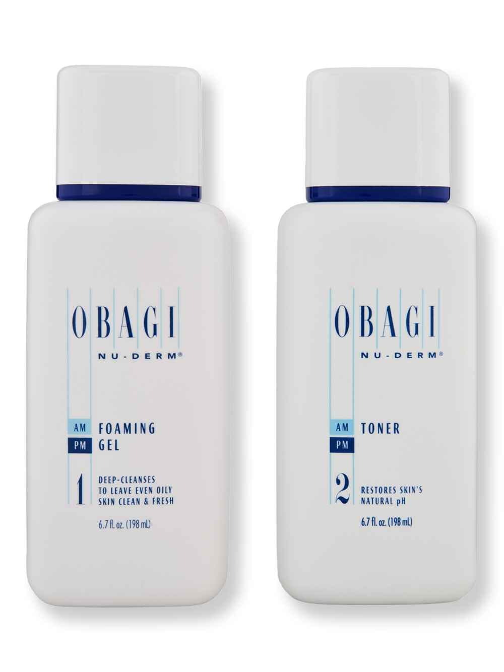 Obagi Obagi Nu-Derm Foaming Gel 6.7 oz & Toner 6.7 oz Skin Care Kits 