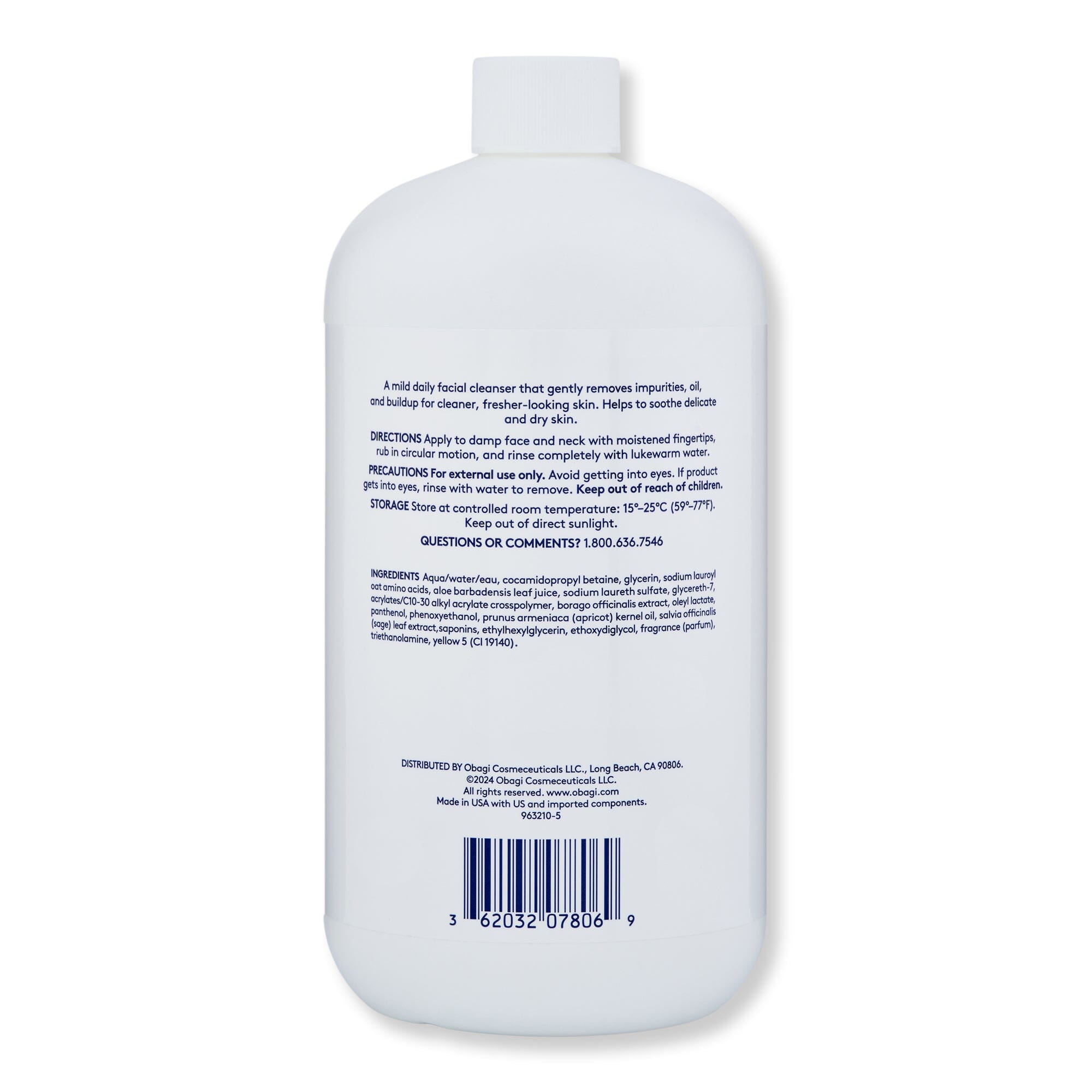 Obagi Obagi Nu-Derm Gentle Cleanser 33.8 fl oz 1 L Face Cleansers 