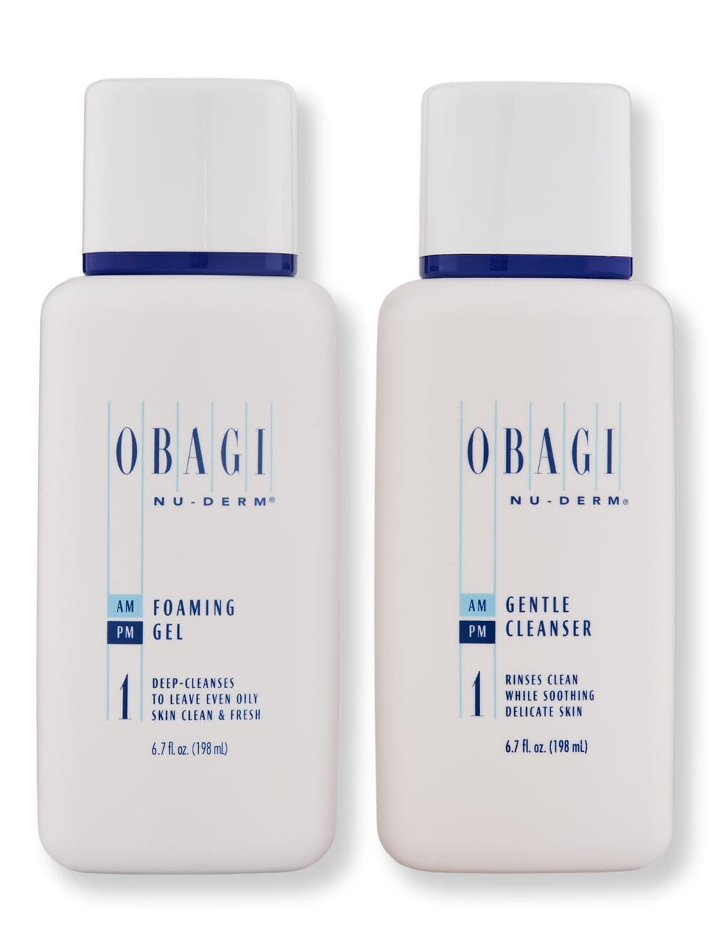 Obagi Obagi Nu-Derm Gentle Cleanser 6.7oz & Foaming Gel 6.7oz Face Cleansers 