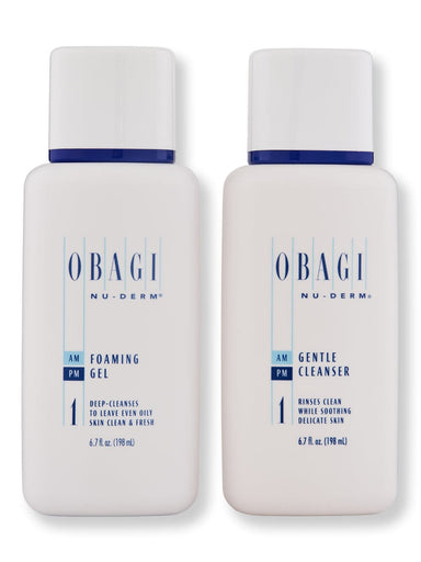 Obagi Obagi Nu-Derm Gentle Cleanser 6.7oz & Foaming Gel 6.7oz Face Cleansers 