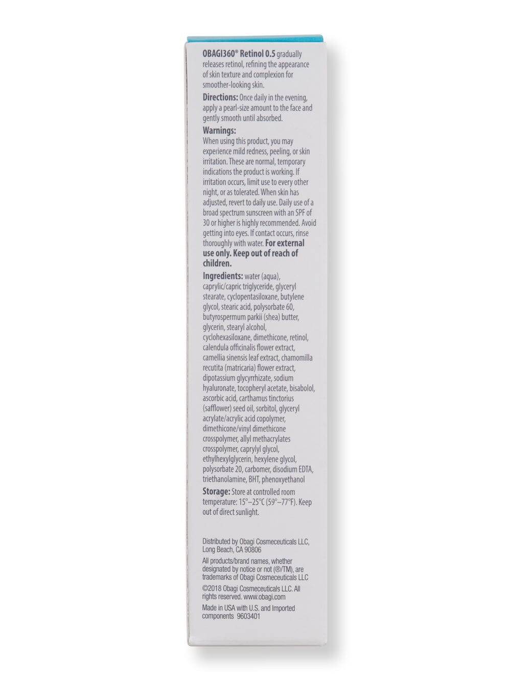 Obagi Obagi Obagi360 0.5 Smoothing Retinol Night Creams 