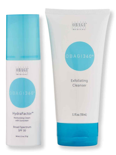 Obagi Obagi Obagi360 Exfoliating Cleanser 5.1 oz & HydraFactor Broad Spectrum SPF 30 2.5 oz Skin Care Treatments 