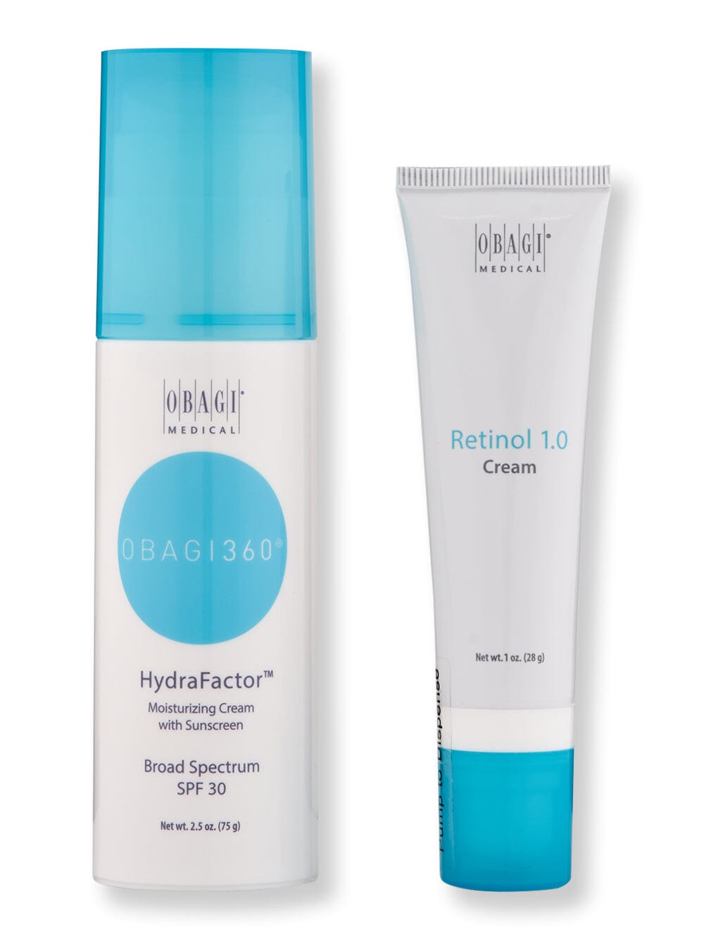 Obagi Obagi Obagi360 HydraFactor Broad Spectrum SPF 30 2.5oz & Retinol 1.0 1oz Skin Care Treatments 