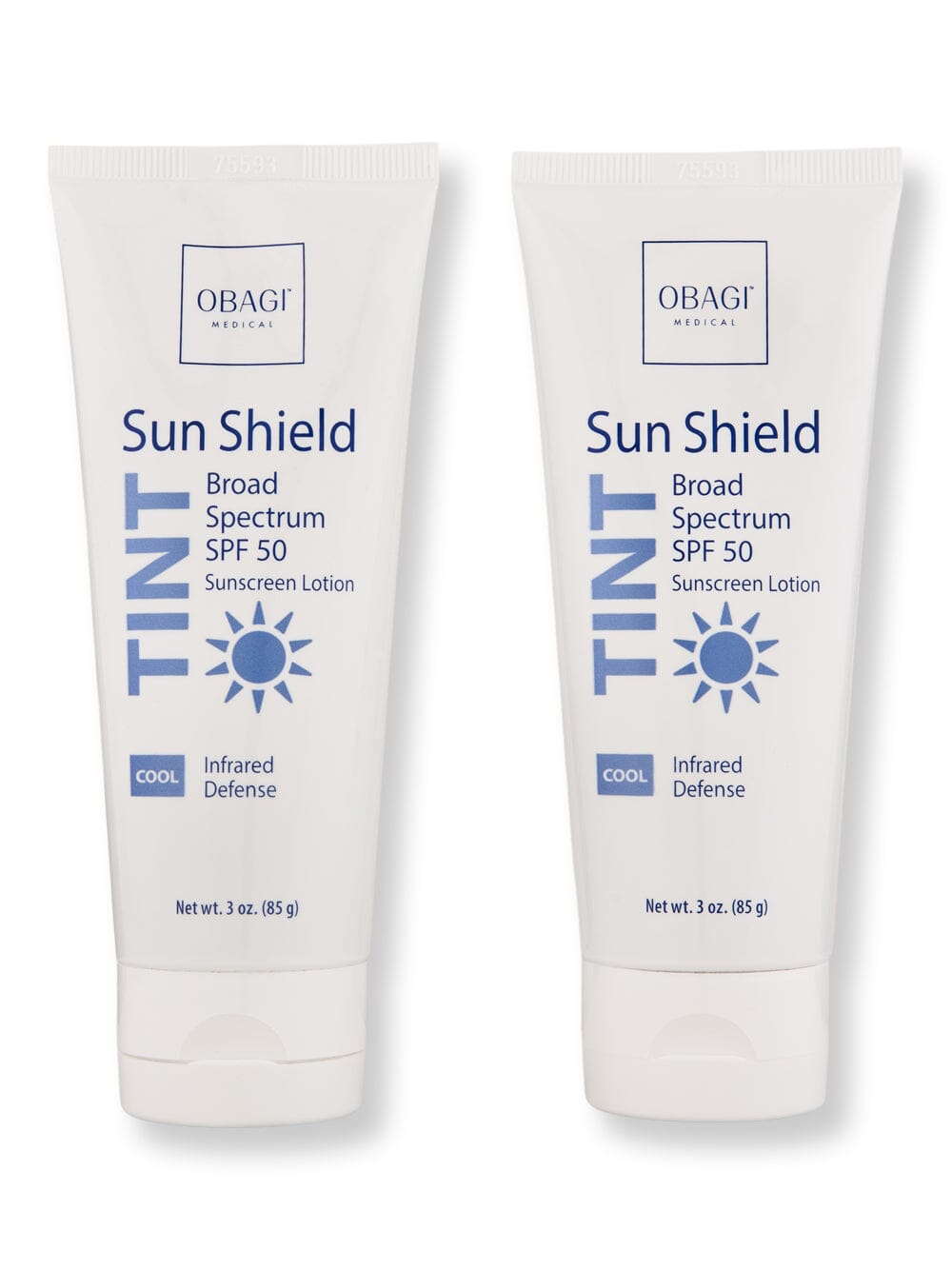 Obagi Obagi Sun Shield Tint Broad Spectrum SPF 50 Cool 2 Ct 3 oz Body Sunscreens 