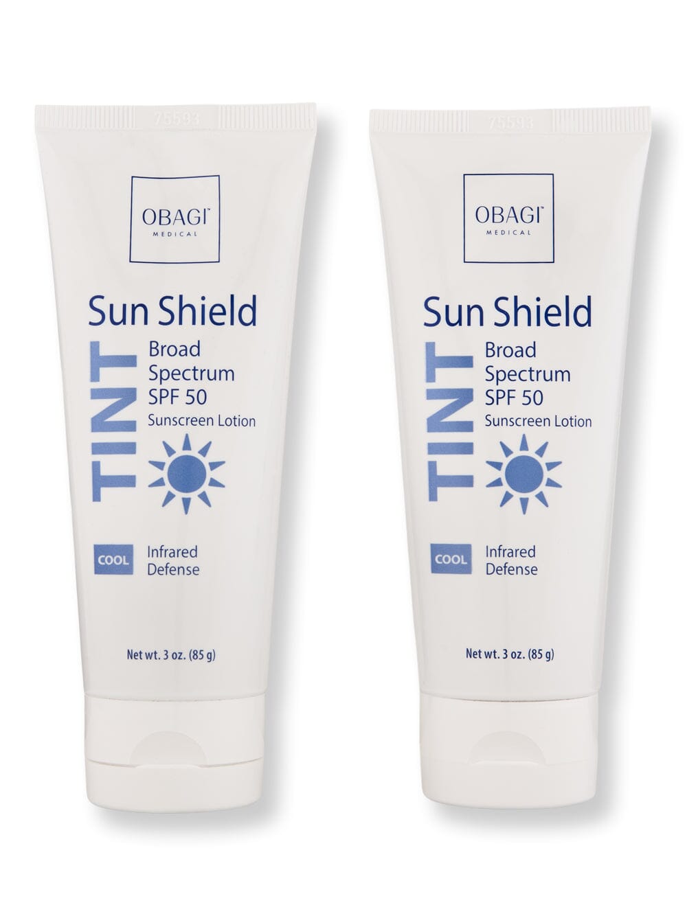 Obagi Obagi Sun Shield Tint Broad Spectrum SPF 50 Cool 2 Ct Body Sunscreens 3 oz 