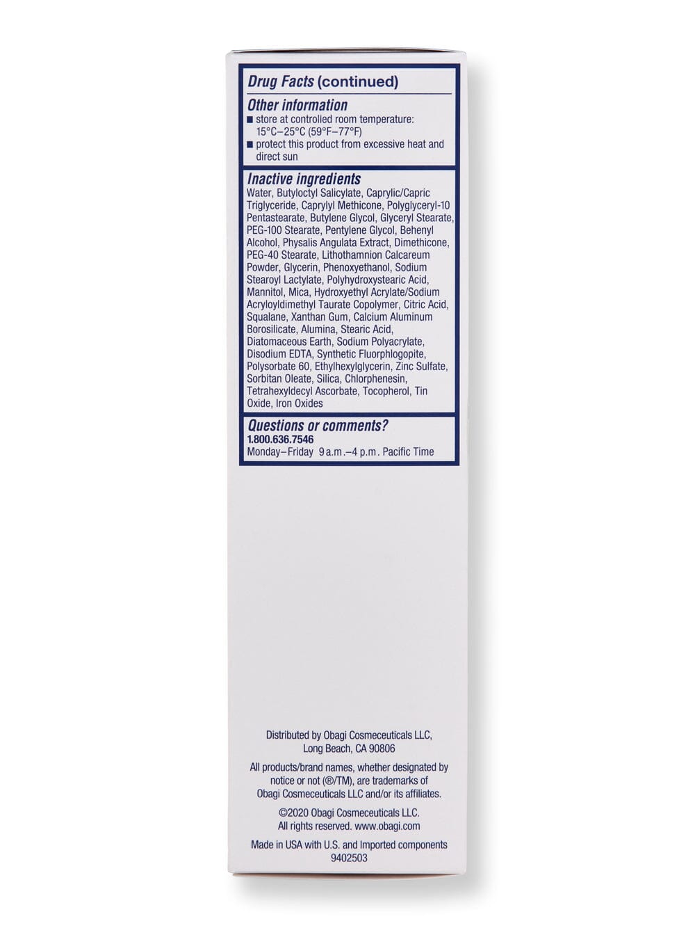 Obagi Obagi Sun Shield Tint Broad Spectrum SPF 50 Cool 3 oz 85 g Face Sunscreens 