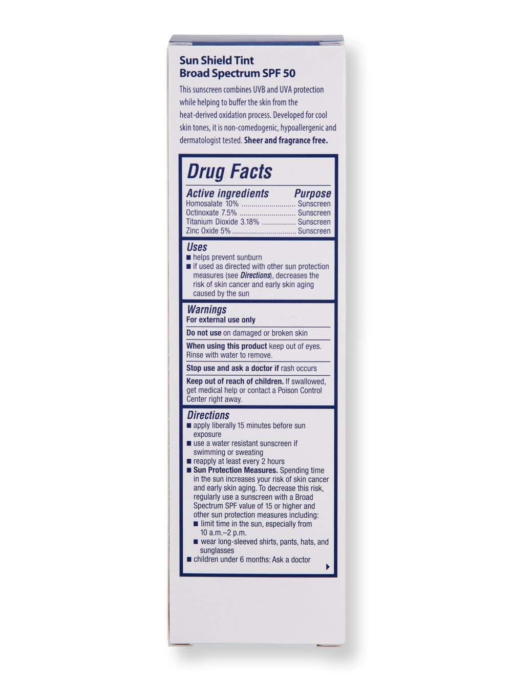 Obagi Obagi Sun Shield Tint Broad Spectrum SPF 50 Cool Face Sunscreens 