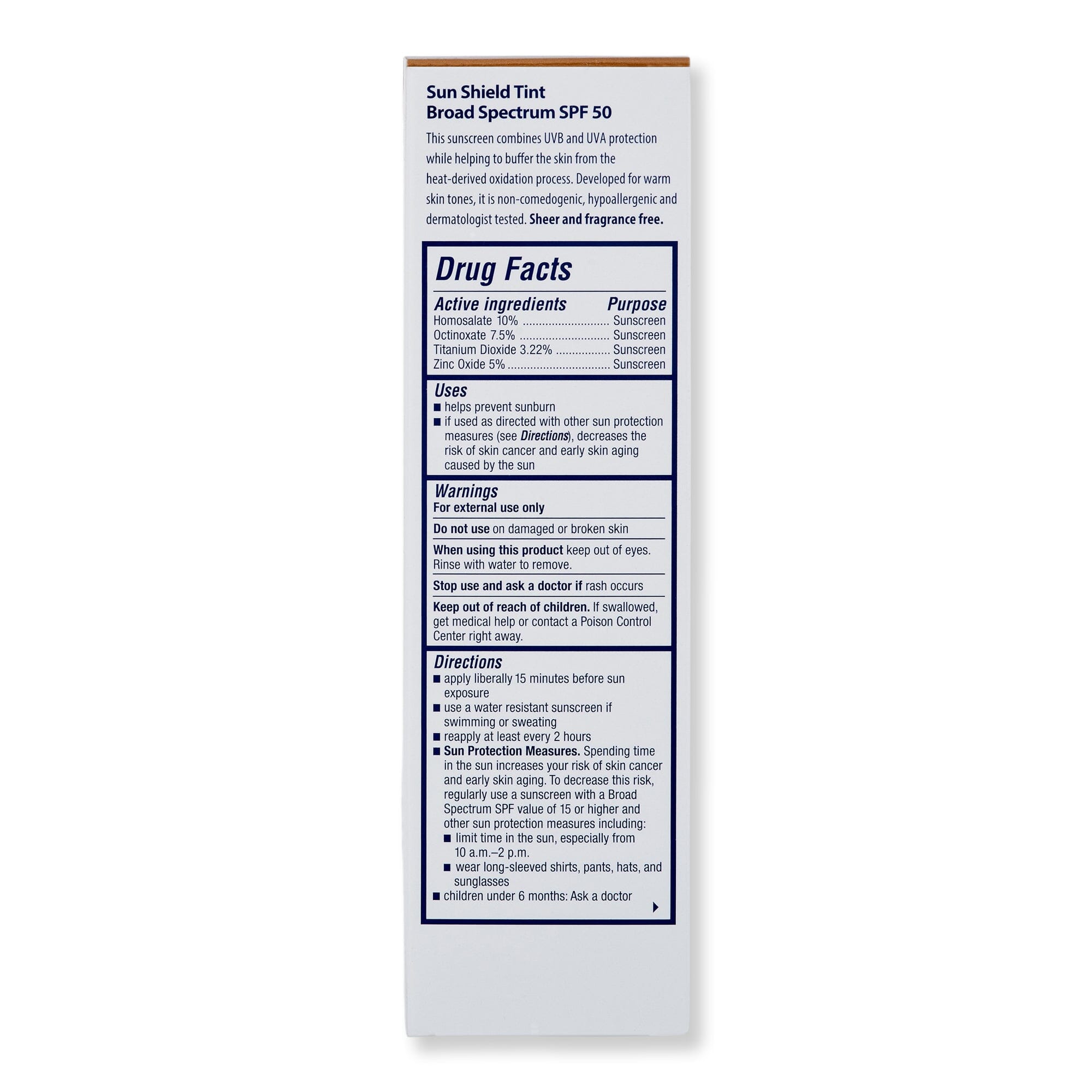 Obagi Obagi Sun Shield Tint Broad Spectrum SPF 50 Warm 3 oz 85 g Face Sunscreens 