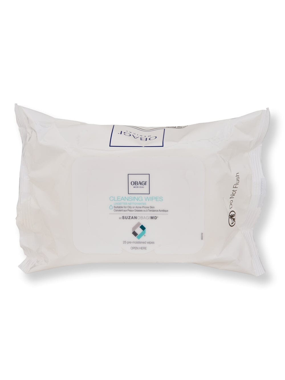 Obagi Obagi SuzanObagiMD On the Go Cleansing Wipes for Oily or Acne Prone Skin Makeup Removers 25 Ct 