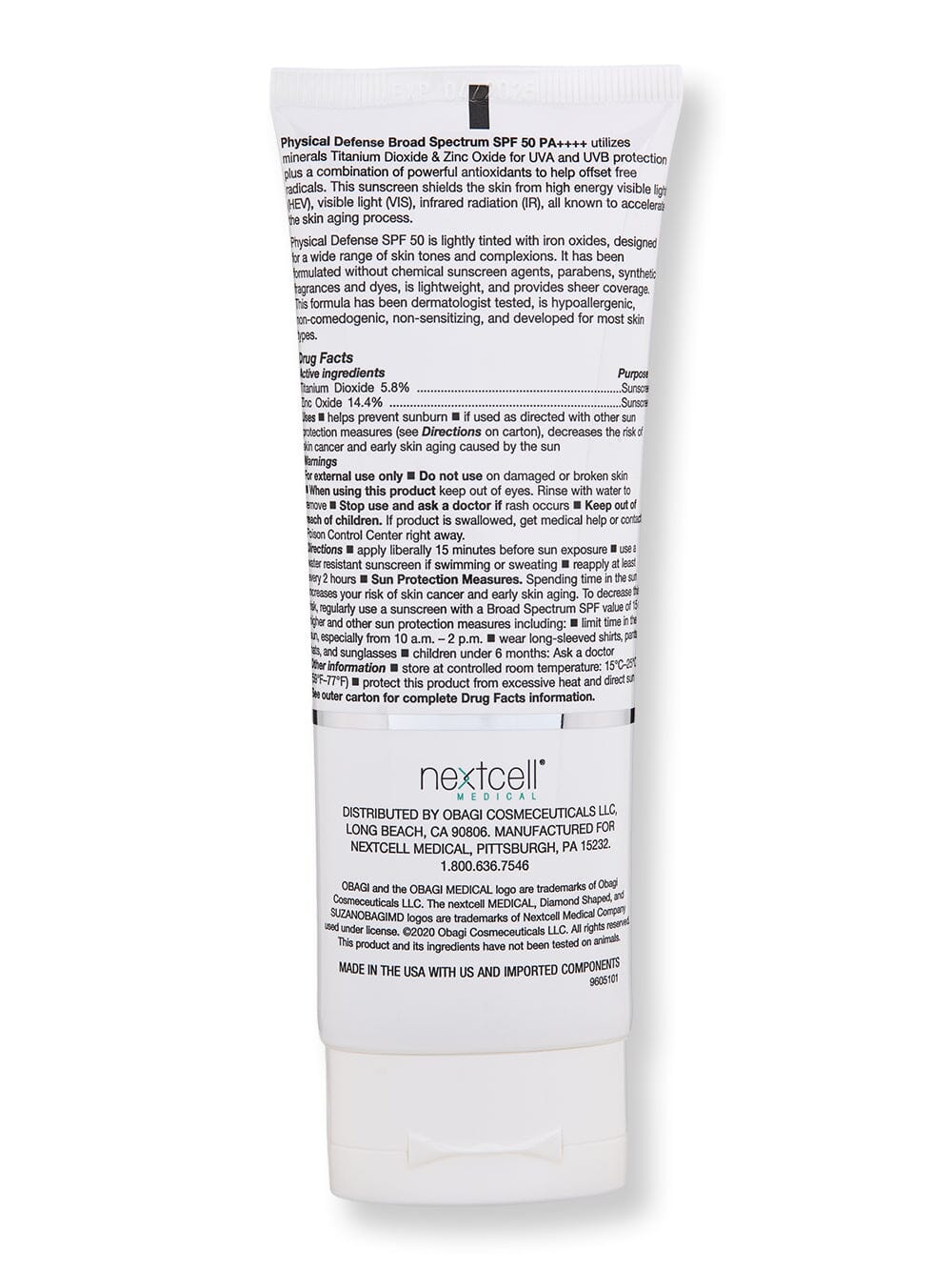 Obagi Obagi SuzanObagiMD Tinted Physical Defense SPF 50 Body Sunscreens 