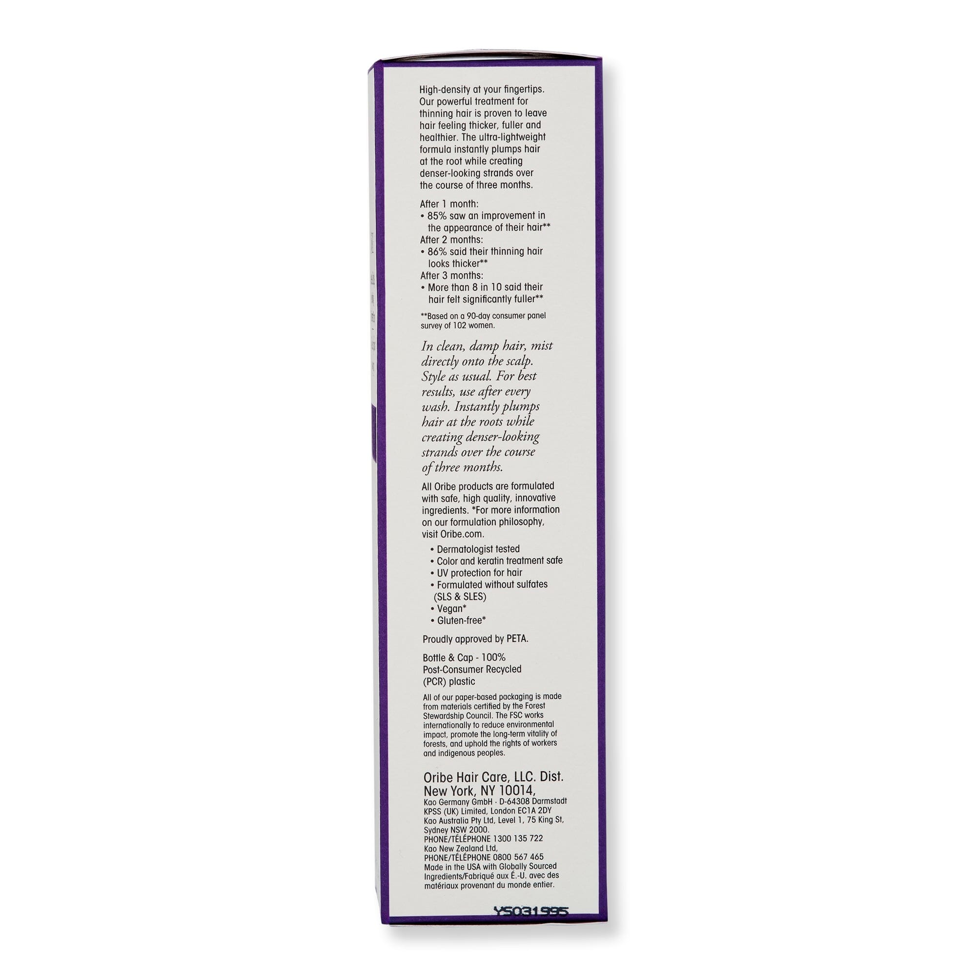 Oribe Oribe Serene Scalp Densifying Treatment Spray 125 ml Hair & Scalp Repair 