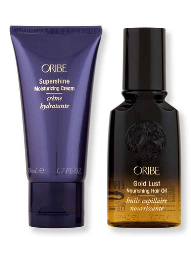 Oribe Oribe Supershine Moisturizing Cream 1.7 oz & Gold Lust Nourishing Hair Oil 1.7 oz Hair Care Value Sets 