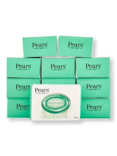 Pears Pears Oil-Clear Soap With Lemon Flower Extract 12 Ct 4.4 oz Bar Soaps 