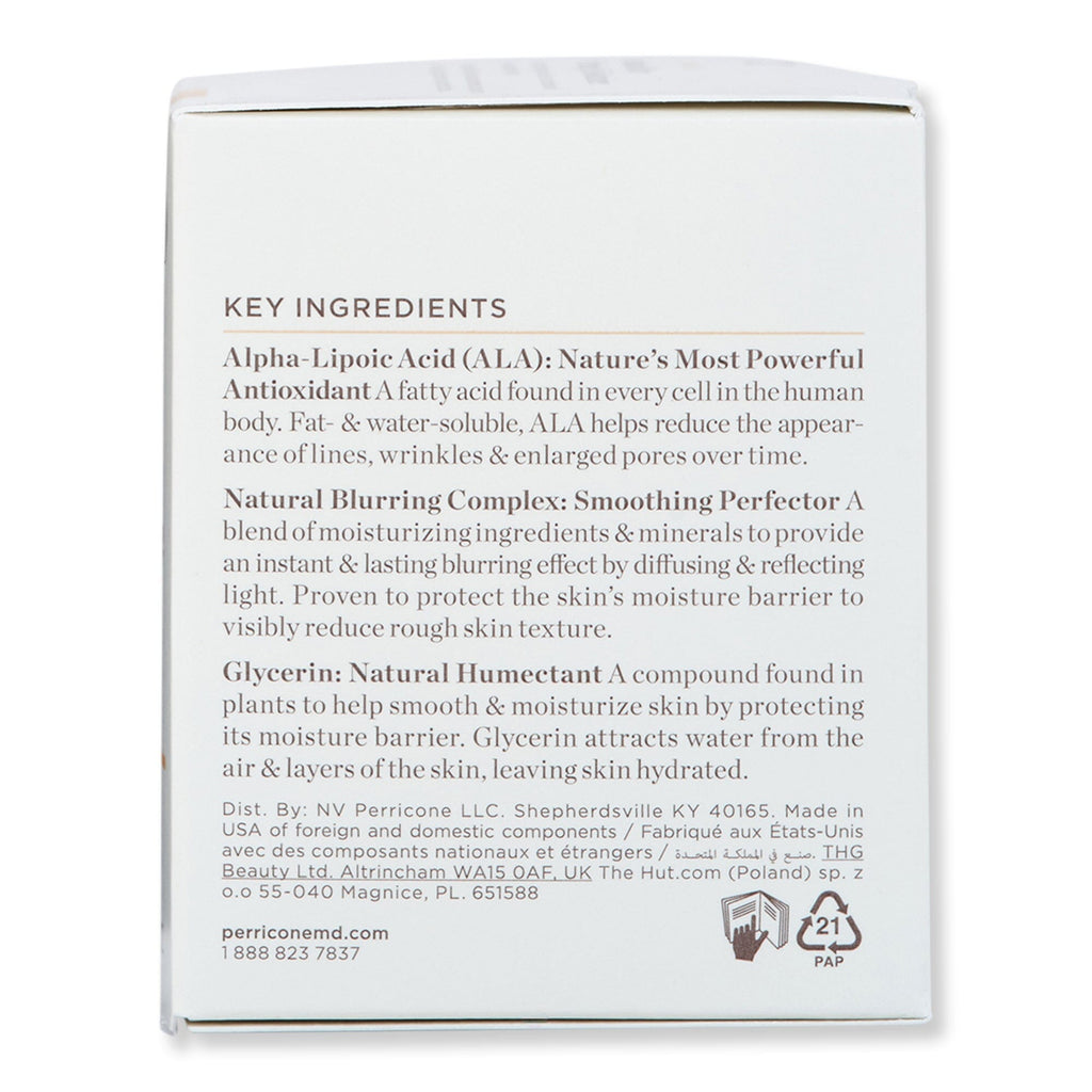 Perricone MD Perricone MD No Makeup Instant Blur Priming Moisturizer Tinted Moisturizers & Foundations 