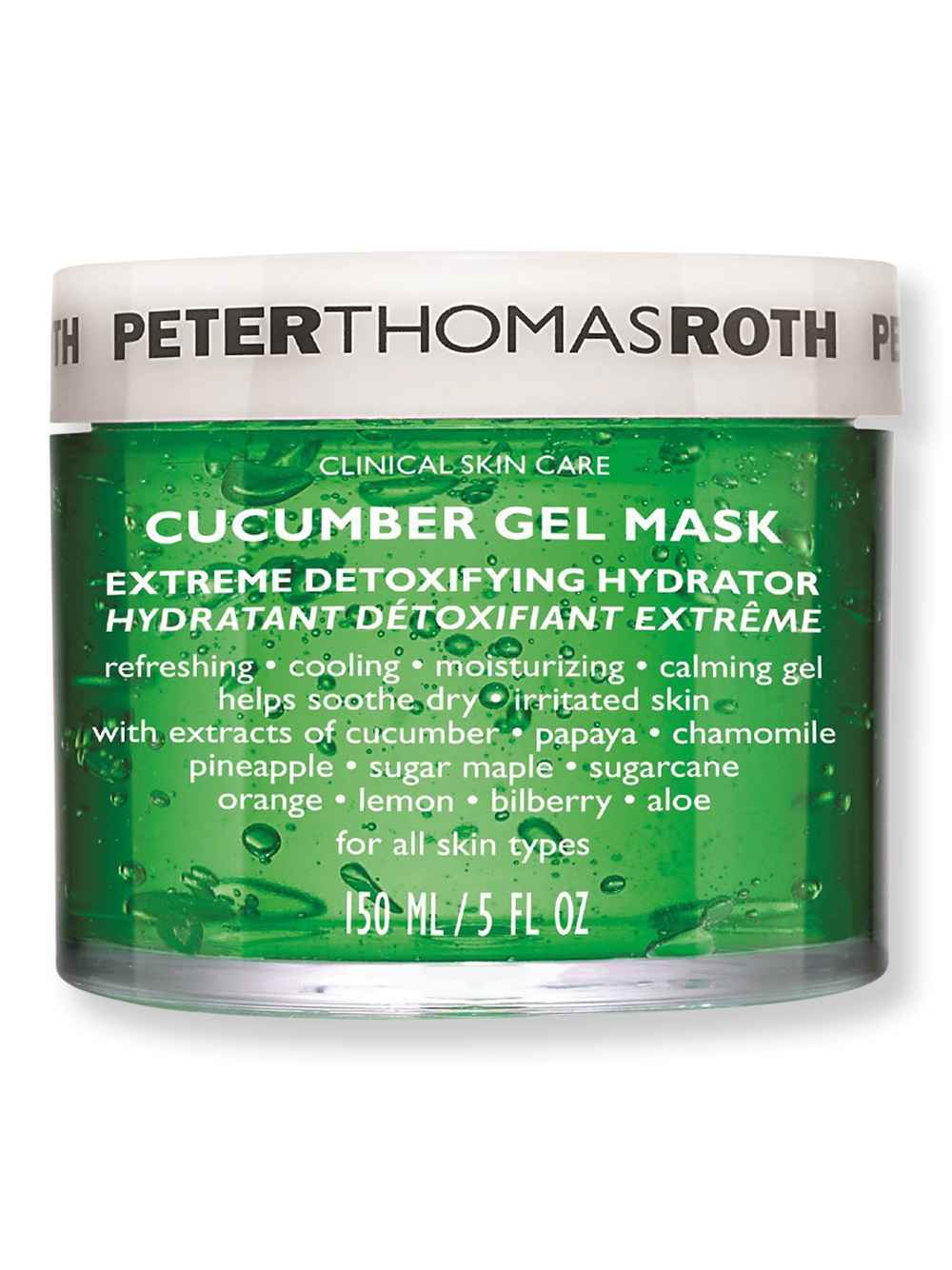 Peter Thomas Roth Peter Thomas Roth Cucumber Gel Mask Extreme De-Tox Hydrator 5 oz 150 ml Face Masks 