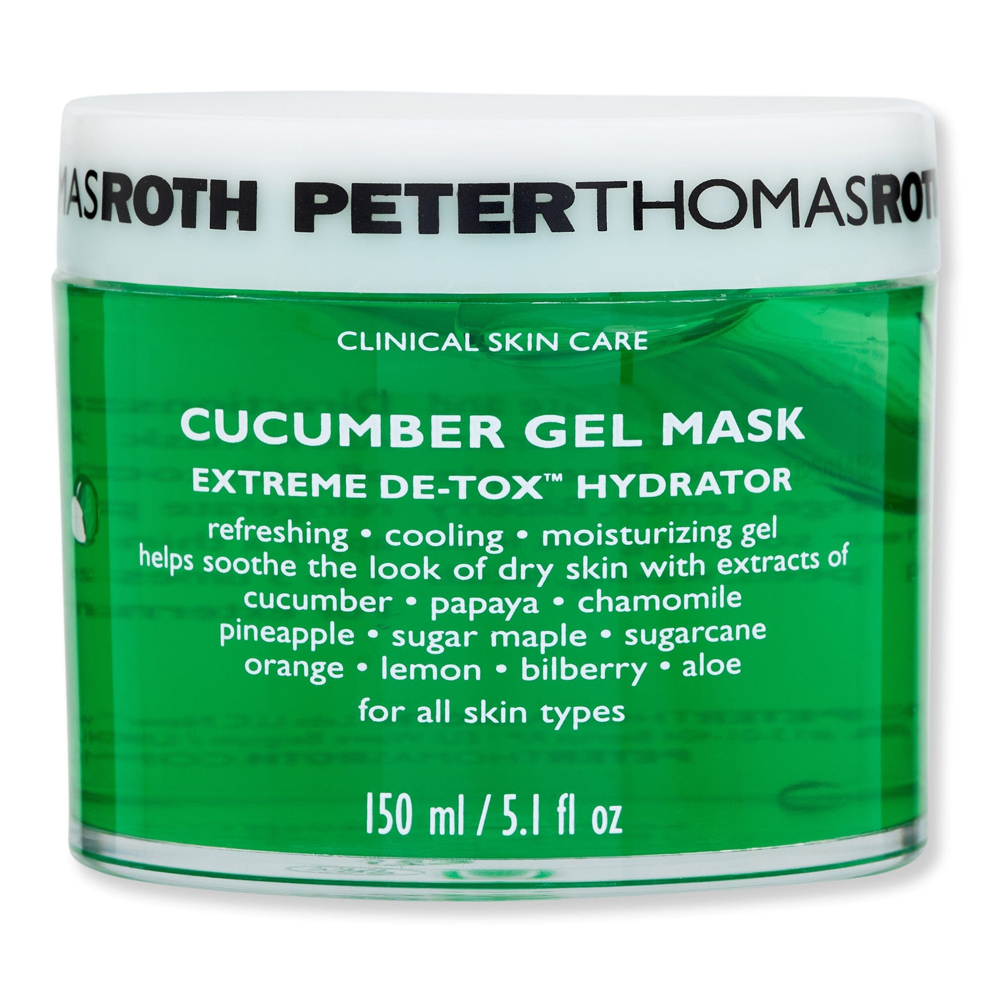Peter Thomas Roth Peter Thomas Roth Cucumber Gel Mask Extreme De-Tox Hydrator Face Masks 5 oz / 150 ml 