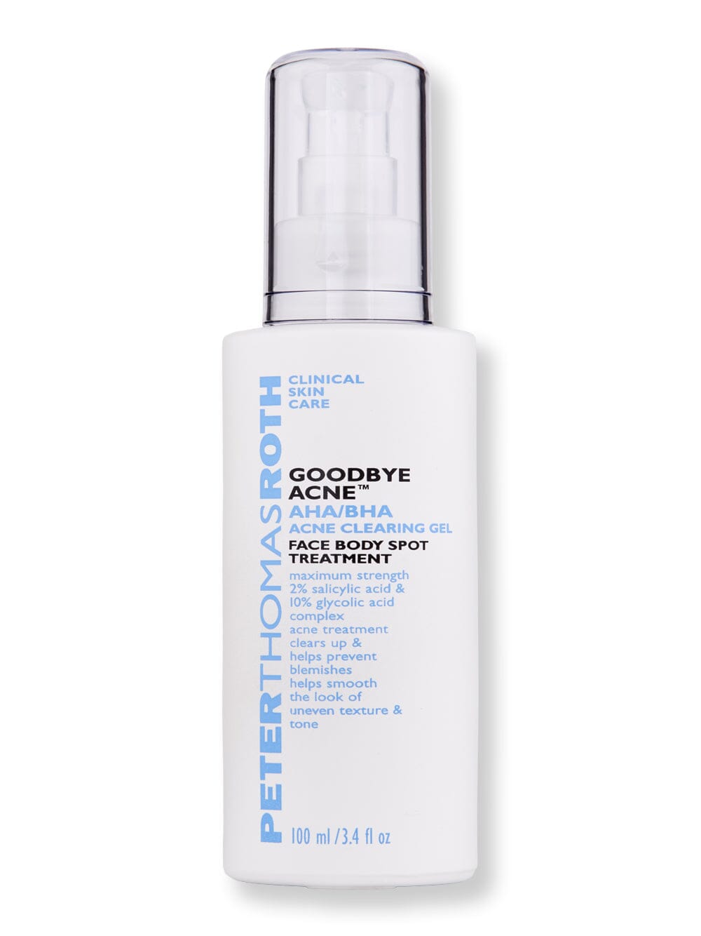 Peter Thomas Roth Peter Thomas Roth Goodbye Acne AHA/BHA Acne Clearing Gel 3.4 oz Acne, Blemish, & Blackhead Treatments 