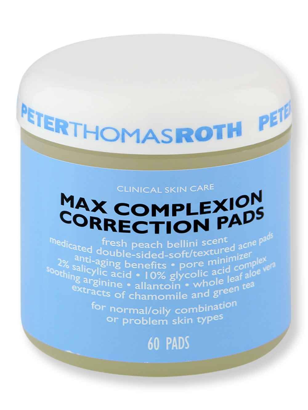 Peter Thomas Roth Peter Thomas Roth Goodbye Acne Max Complexion Correction Pads 60 Ct Skin Care Treatments 