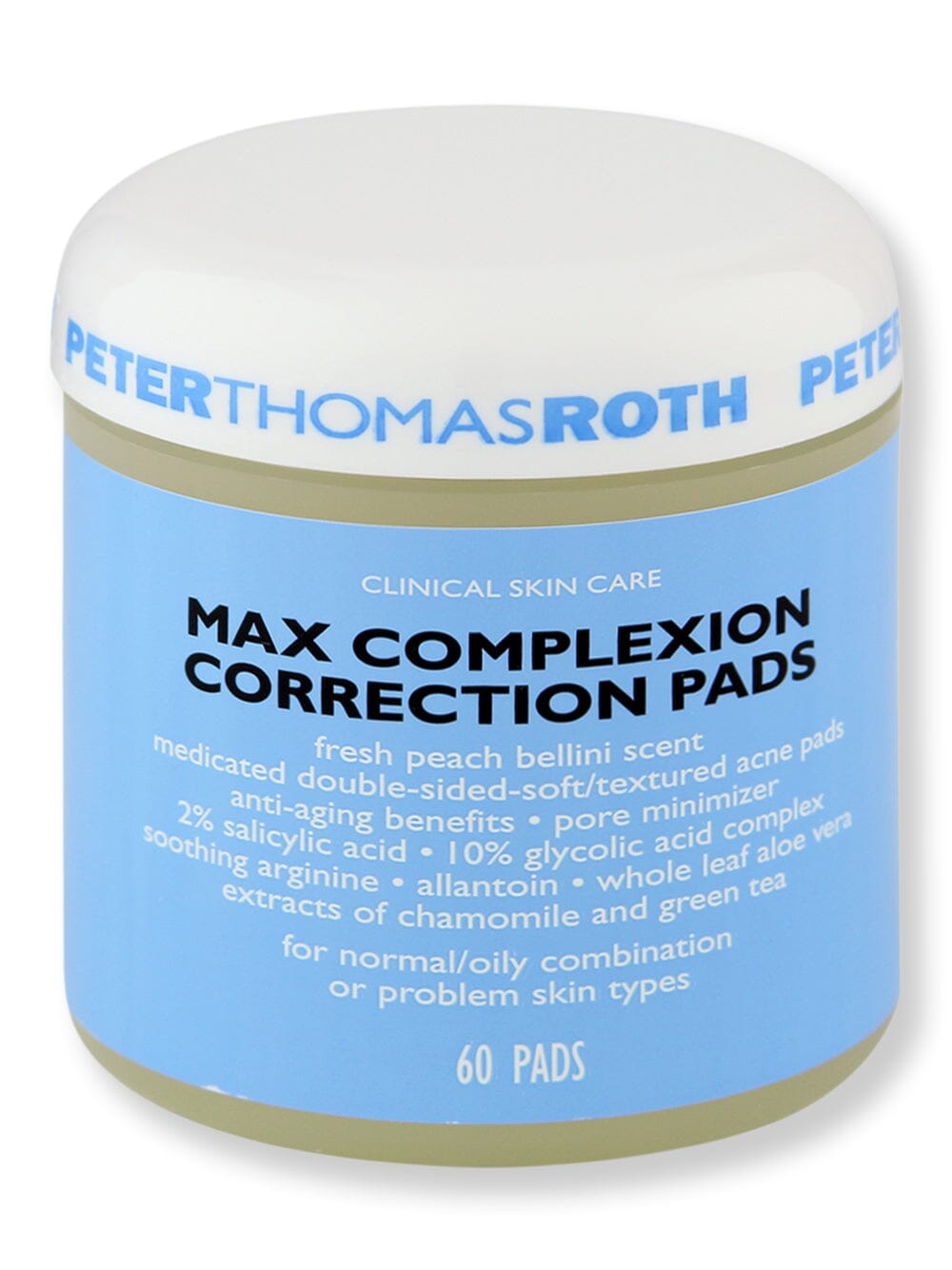 Peter Thomas Roth Peter Thomas Roth Goodbye Acne Max Complexion Correction Pads 60 Ct Skin Care Treatments 