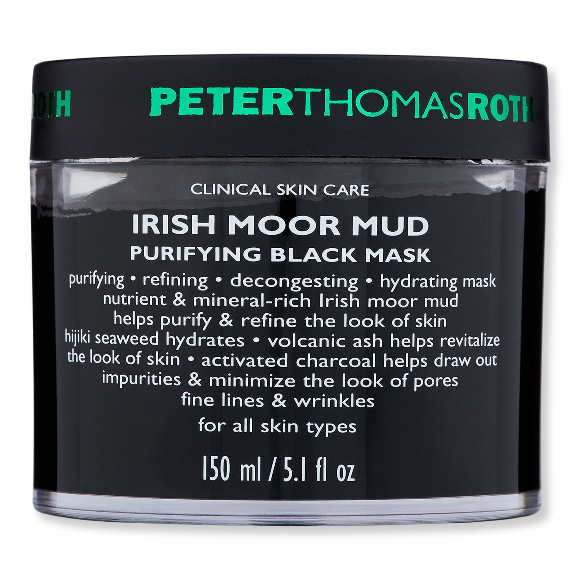 Peter Thomas Roth Peter Thomas Roth Irish Moor Mud Purifying Black Mask 5.1 fl oz 150 ml Face Masks 