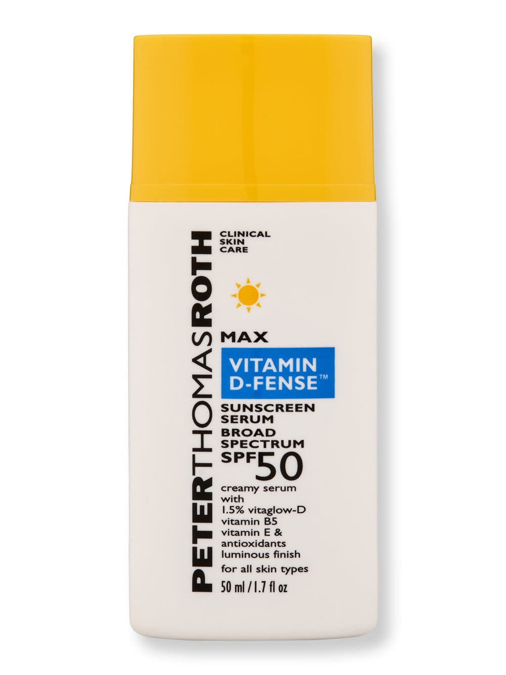 Peter Thomas Roth Peter Thomas Roth Max Vitamin D-Fense Sunscreen Serum Broad Spectrum SPF 50 Serums 1.7 oz / 50 ml 