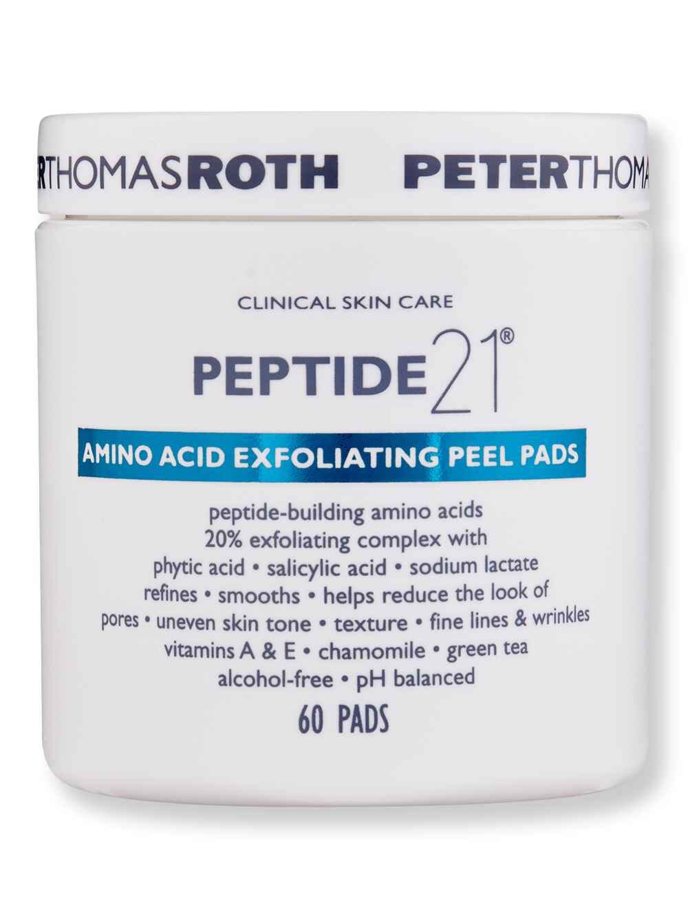 Peter Thomas Roth Peter Thomas Roth Peptide 21 Amino Acid Exfoliating Peel Pads 60 Ct Exfoliators & Peels 