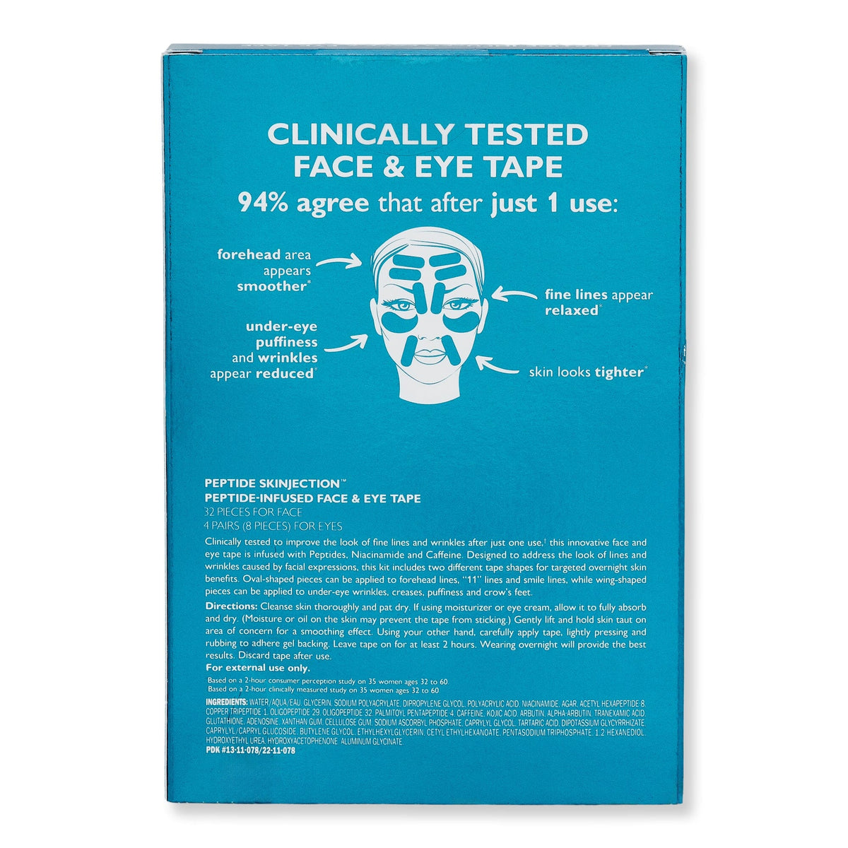 Peter Thomas Roth Peter Thomas Roth Peptide Skinjection Peptide Infused Face + Eye Tape Face Masks 