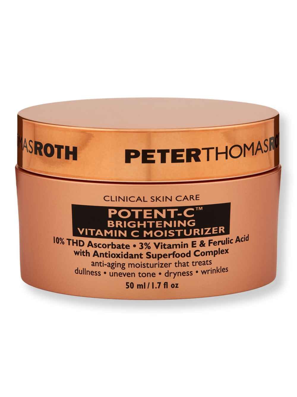 Peter Thomas Roth Peter Thomas Roth Potent-C Brightening Vitamin C Moisturizer 1.7 oz 50 ml Face Moisturizers 