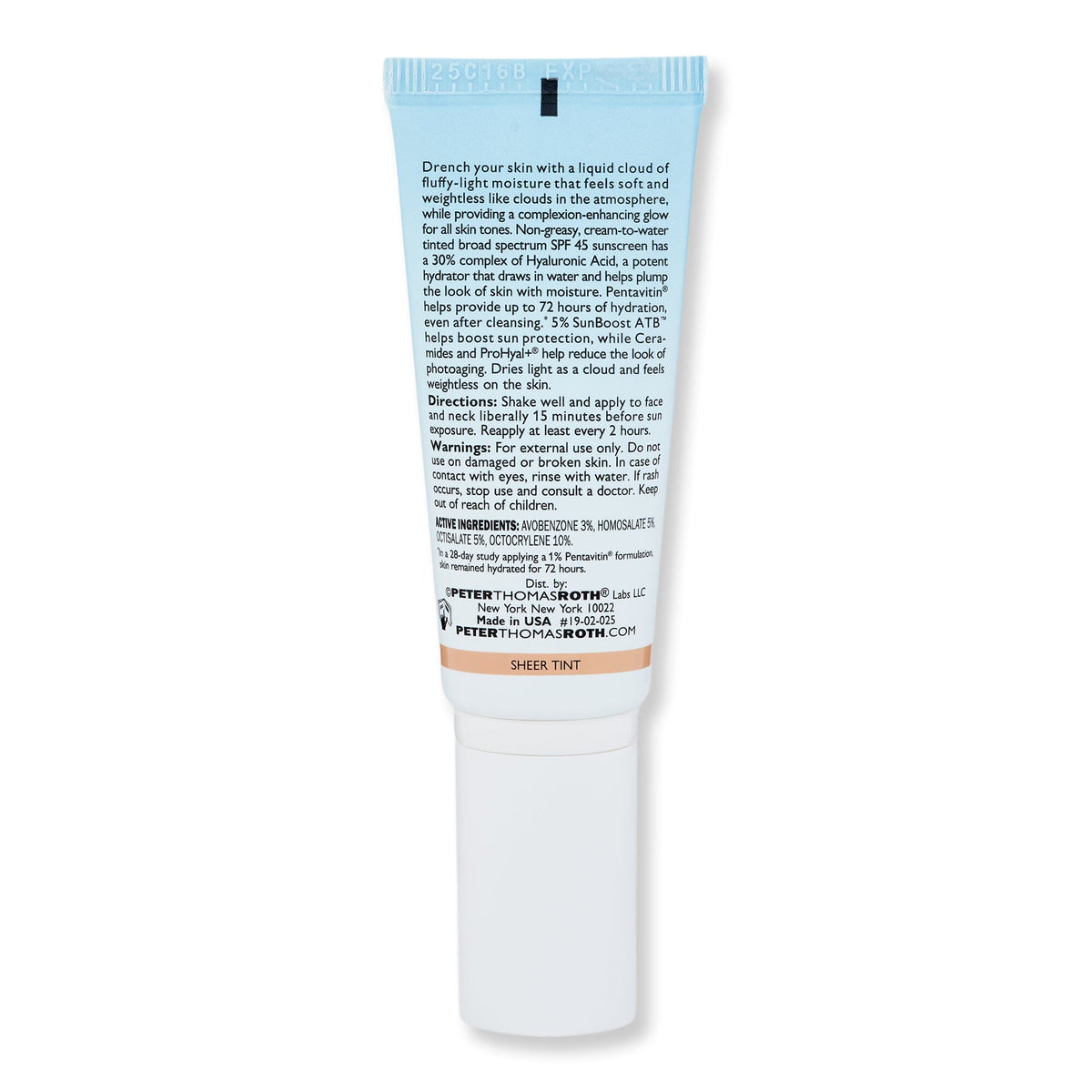 Peter Thomas Roth Peter Thomas Roth Water Drench Broad Spectrum SPF 45 Hyaluronic Cloud Sheer Tint Moisturizer Tinted Moisturizers & Foundations 