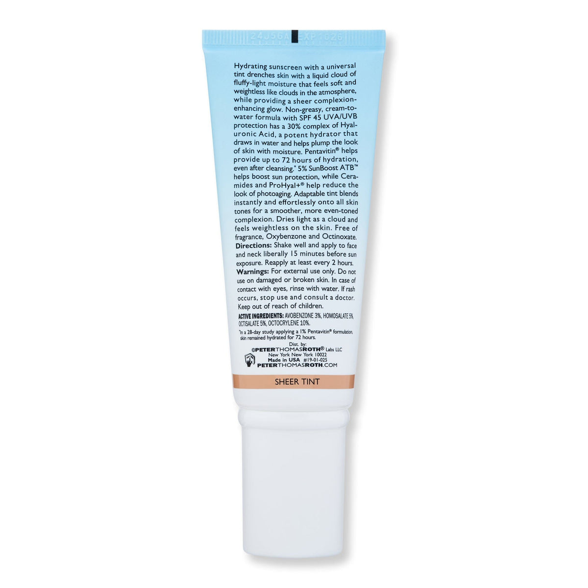 Peter Thomas Roth Peter Thomas Roth Water Drench Broad Spectrum SPF 45 Hyaluronic Cloud Sheer Tint Moisturizer Tinted Moisturizers & Foundations 
