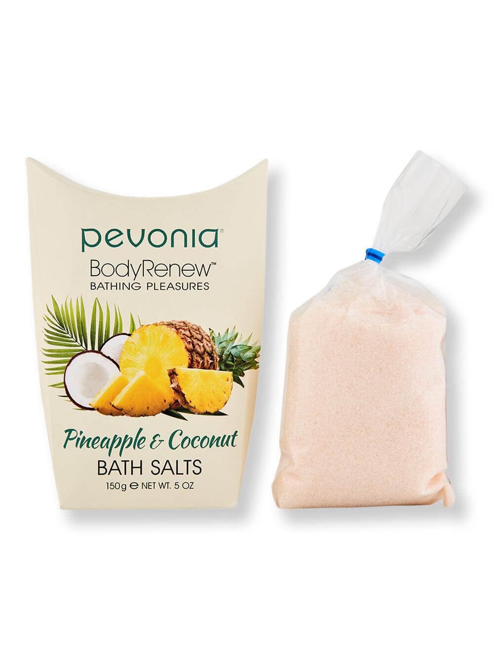 Pevonia Pevonia BodyRenew Pineapple & Coconut Bath Salts Bubble Baths & Soaks 5 oz 