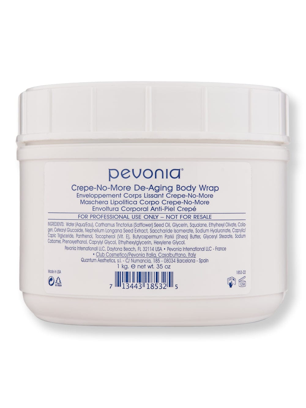 Pevonia Pevonia Crepe-No-More De-Aging Body Wrap No-Rinse Body Lotions & Oils 35 oz 