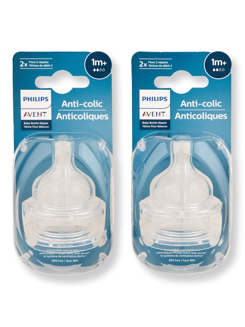 Philips Avent Philips Avent Anti-Colic Baby Bottle Slow Flow Nipple 4 Ct Baby Bottles 