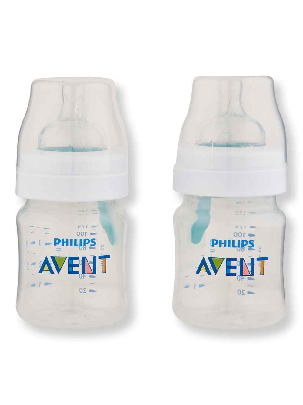 Philips Avent Philips Avent Anti-Colic Baby Bottle With AirFree Vent Clear 4 oz 2 Ct Baby Bottles 