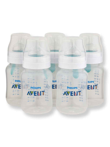 Philips Avent Philips Avent Anti-Colic Baby Bottle With AirFree Vent Clear 5 Ct 9 oz Baby Bottles 