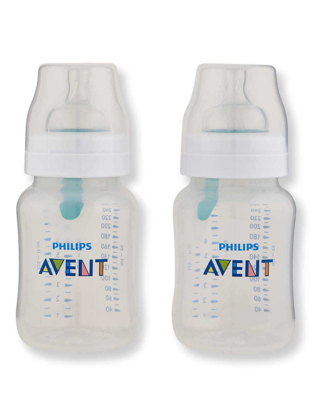 Philips Avent Philips Avent Anti-Colic Baby Bottle With AirFree Vent Clear 9 oz 2 Ct Baby Bottles 