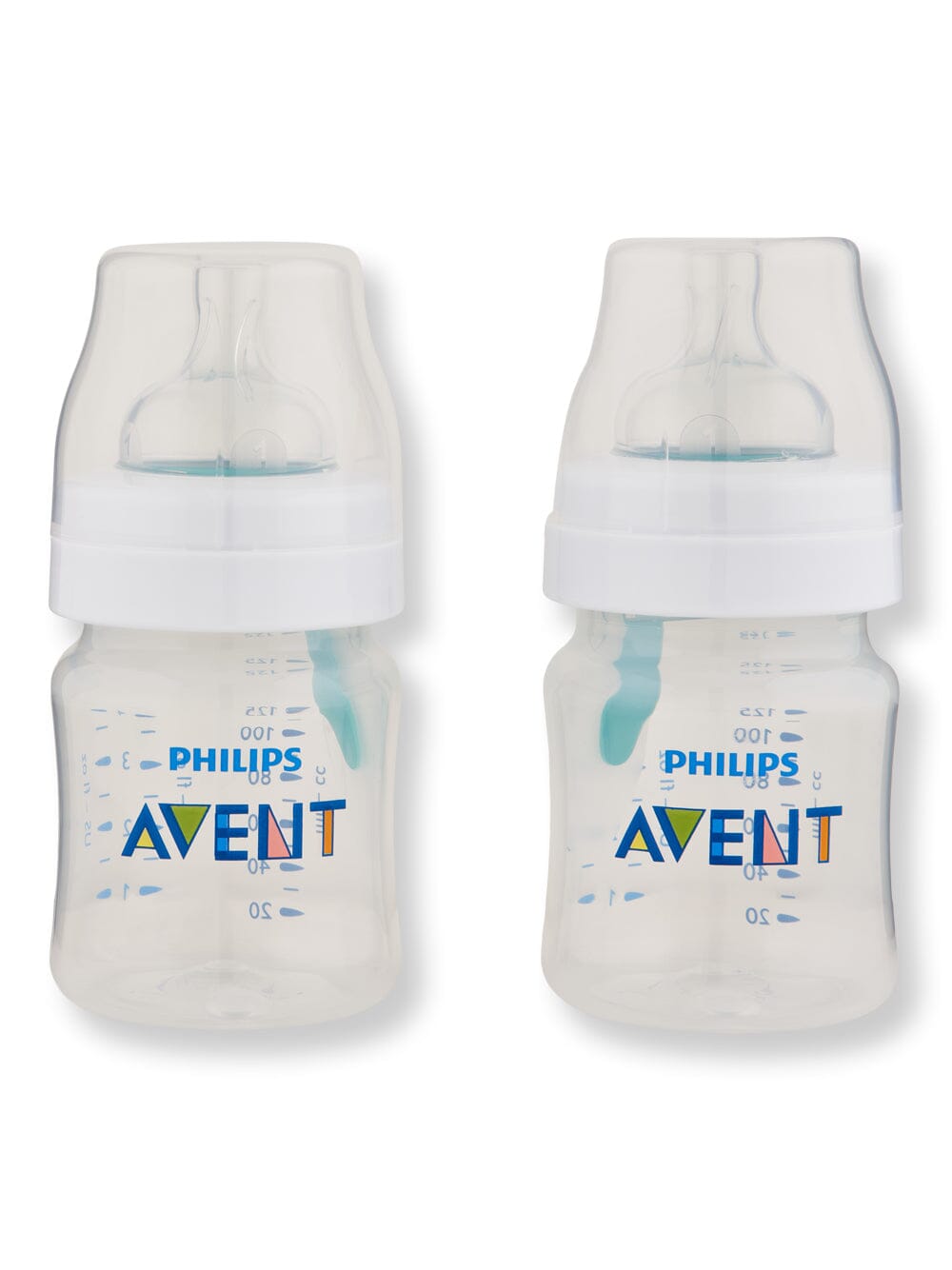 Philips Avent Philips Avent Anti-Colic Baby Bottle With AirFree Vent Clear Baby Bottles 4 oz 2 Ct 