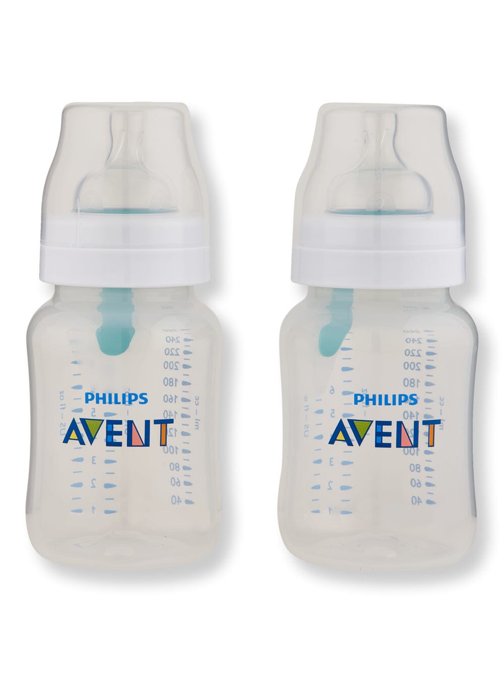 Philips Avent Philips Avent Anti-Colic Baby Bottle With AirFree Vent Clear Baby Bottles 9 oz 2 Ct 