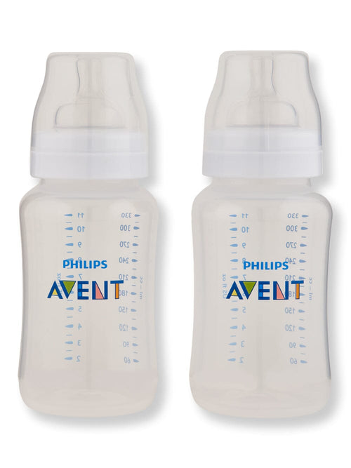 Philips Avent Philips Avent Anti-Colic Baby Bottles Clear Baby Bottles 11 oz 2 Ct 