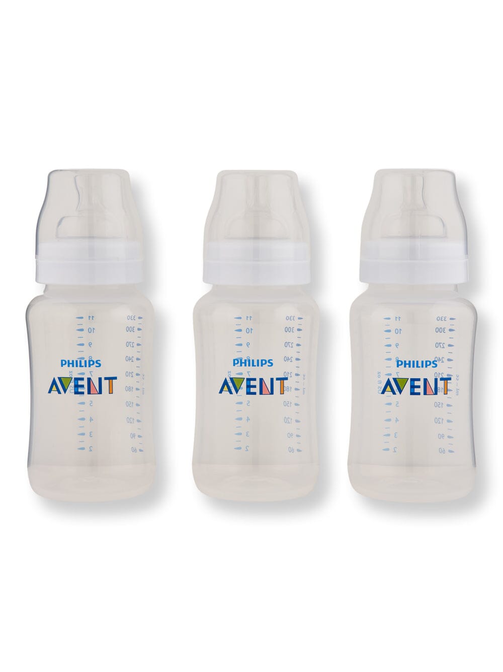 Philips Avent Philips Avent Anti-Colic Baby Bottles Clear Baby Bottles 11 oz 3 Ct 