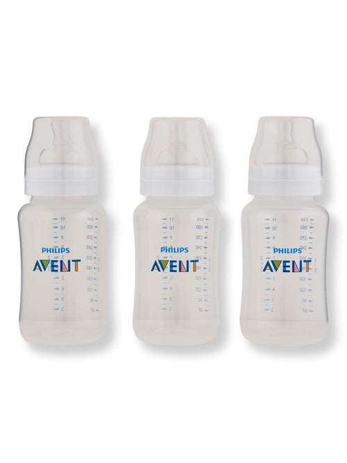 Philips Avent Philips Avent Anti-Colic Baby Bottles Clear Baby Bottles 11 oz 3 Ct 