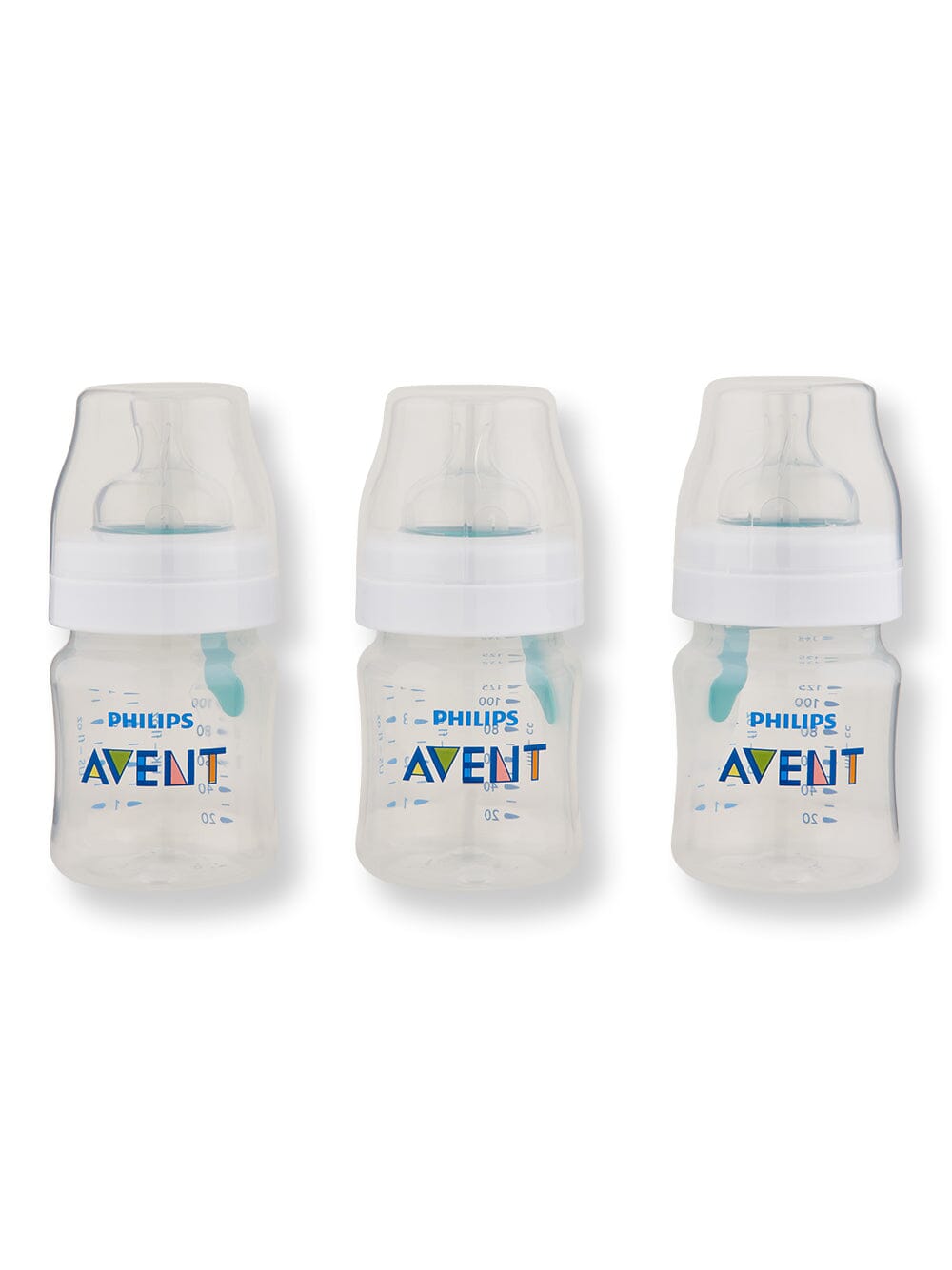 Philips Avent Philips Avent Anti-Colic Bottle With AirFree Vent Clear Baby Bottles 4 oz 3 Ct 