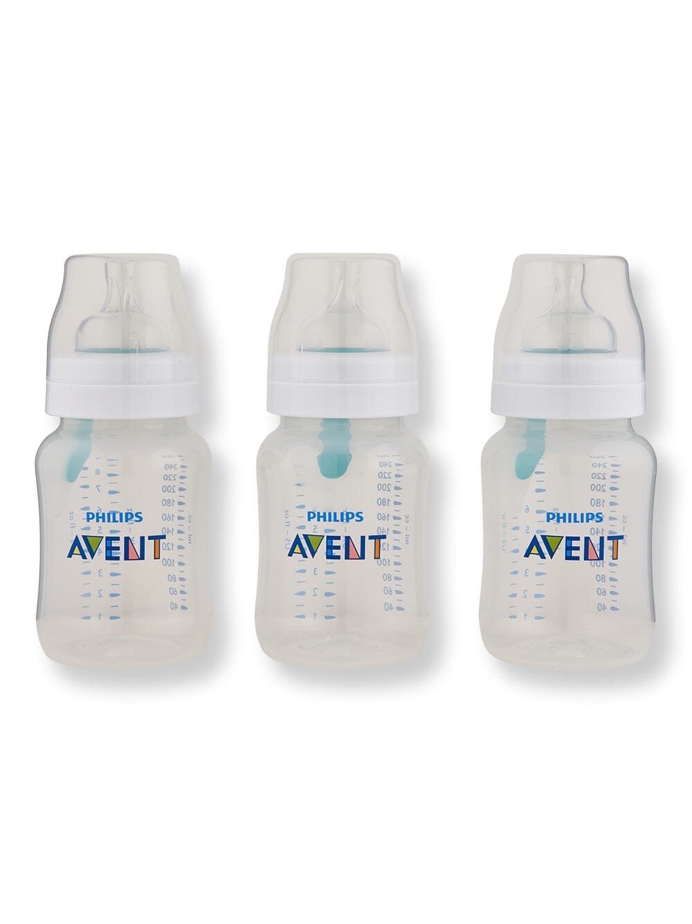 Philips Avent Philips Avent Anti-Colic Bottle With AirFree Vent Clear Baby Bottles 9 oz 3 Ct 
